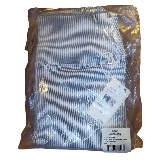 GOOD AMERICAN Seamless Core Power Ribbed Leggings Size Large - XL NWT Brand NEW - Picture 6 of 16